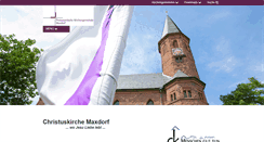 Desktop Screenshot of evkirche-maxdorf.de