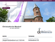 Tablet Screenshot of evkirche-maxdorf.de